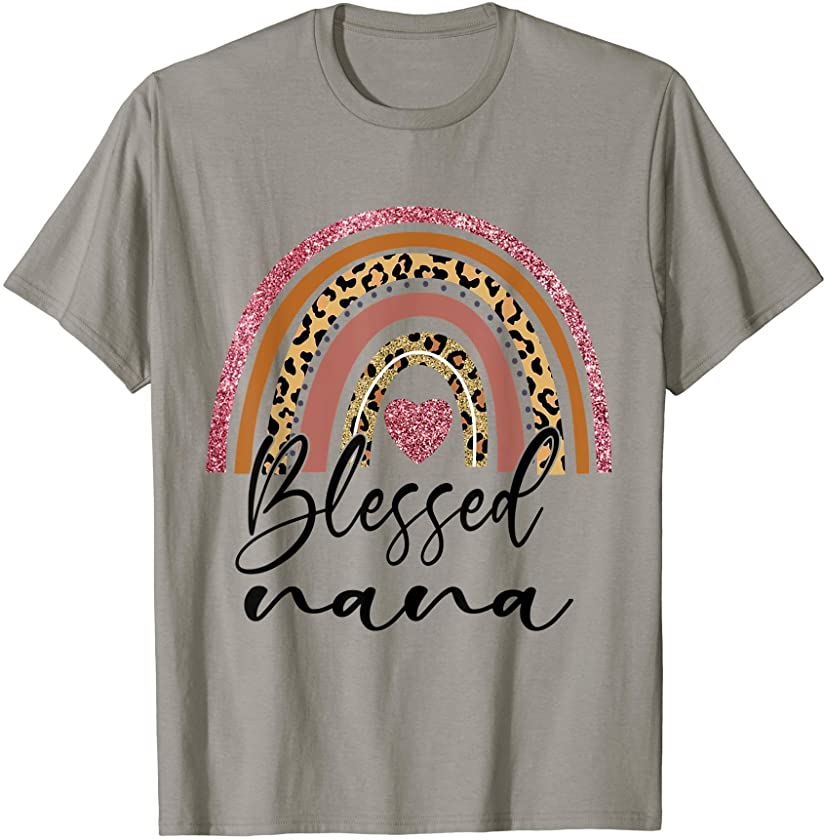 Blessed Nana Rainbow Leopard Happy Mother’s Day T-Shirt