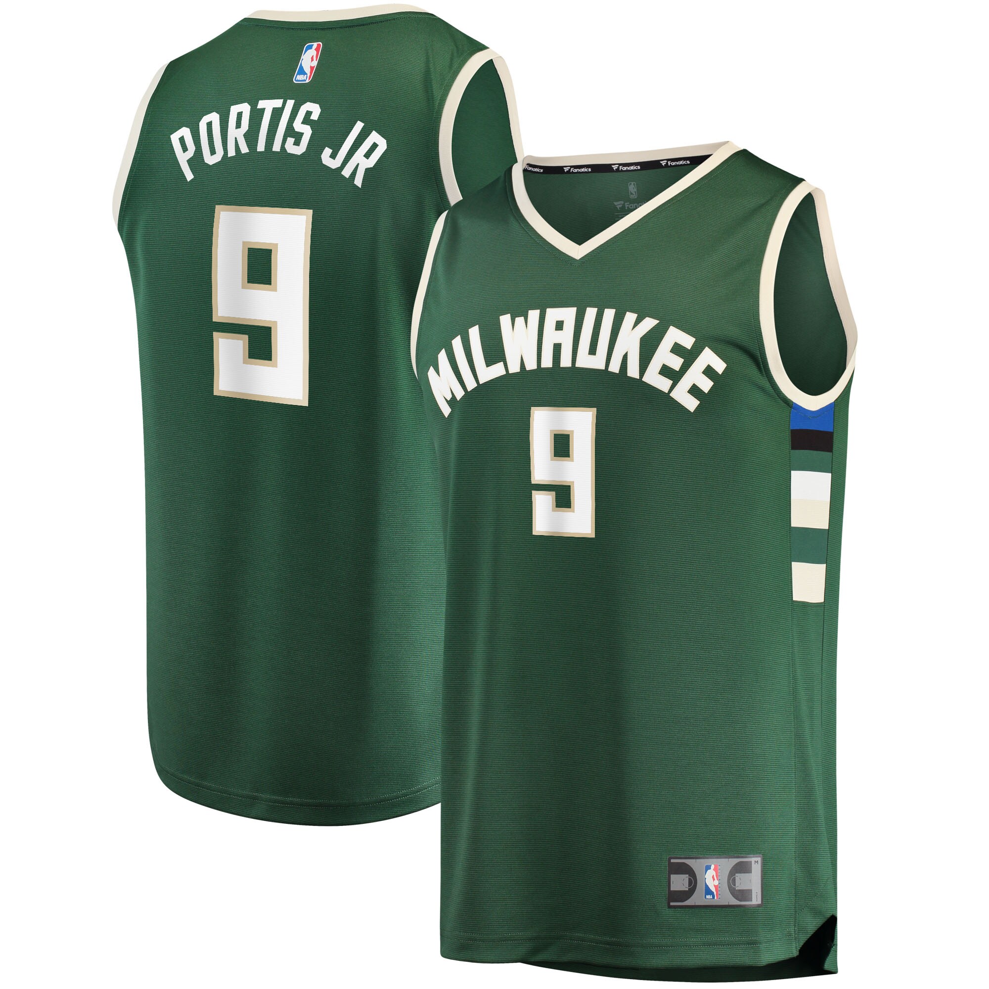 Bobby Portis Milwaukee Bucks Fast Break Jersey – Icon Edition – Green