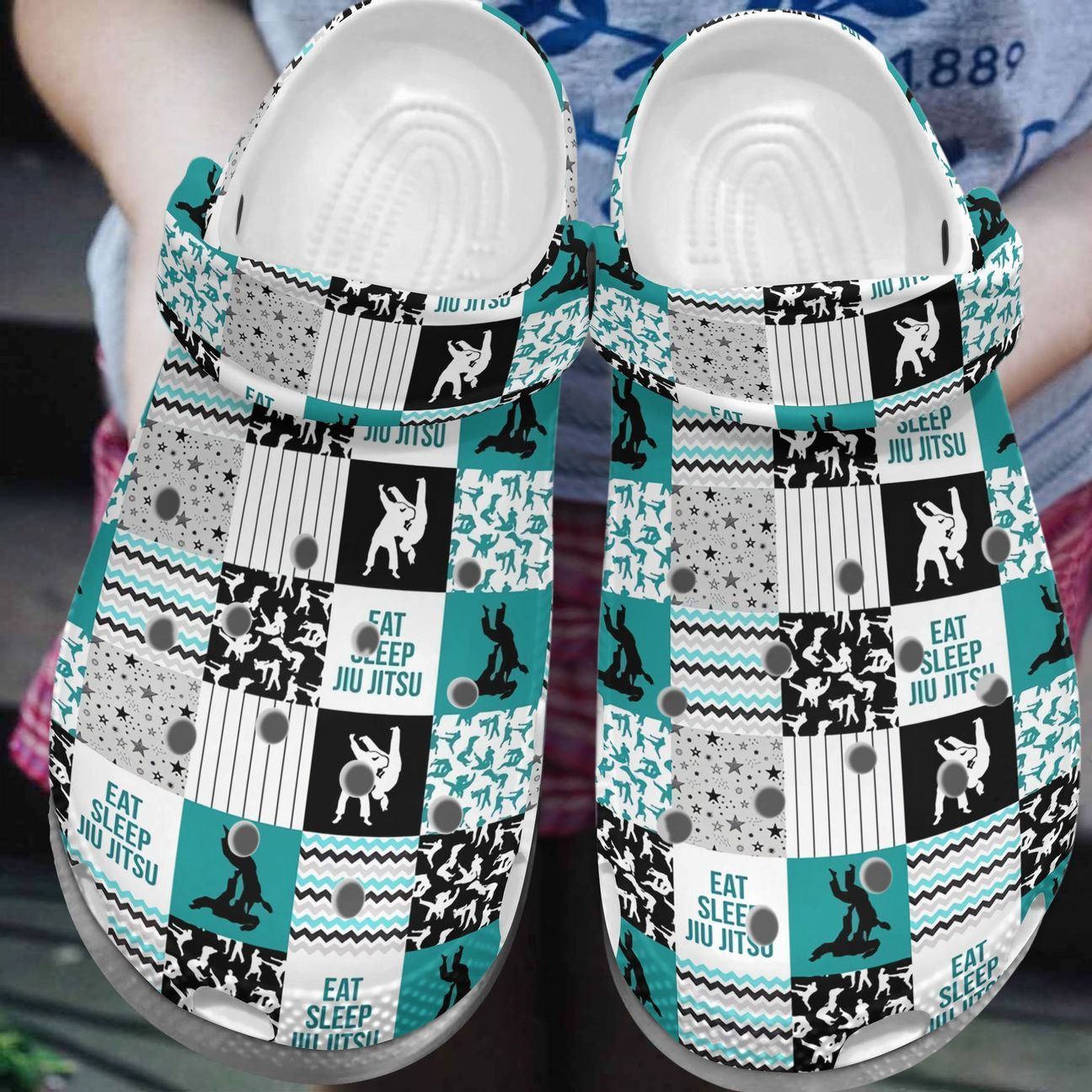 Jiu Jitsu Personalize Clog, Custom Name, Text, Fashion Style For Women, Men, Kid, Print 3D