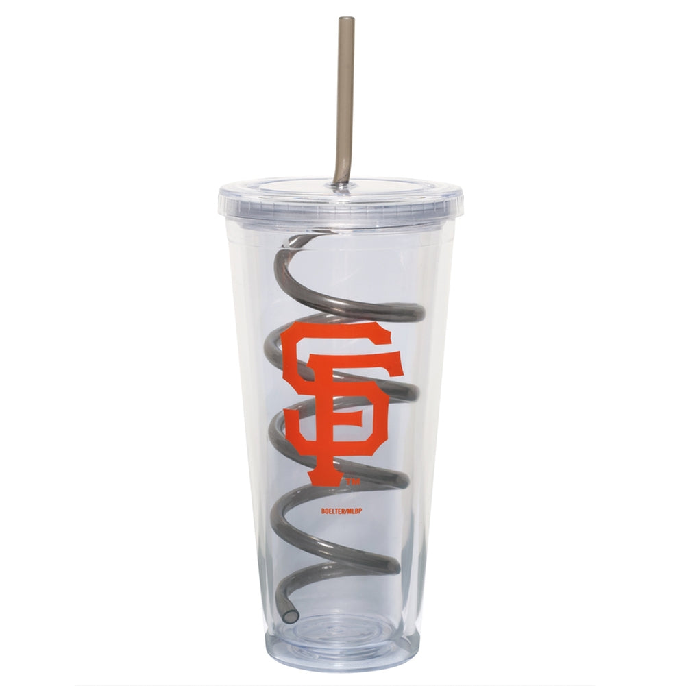 San Francisco Giants – Logo 22 Oz Acrylic Tumbler With Swirl Straw