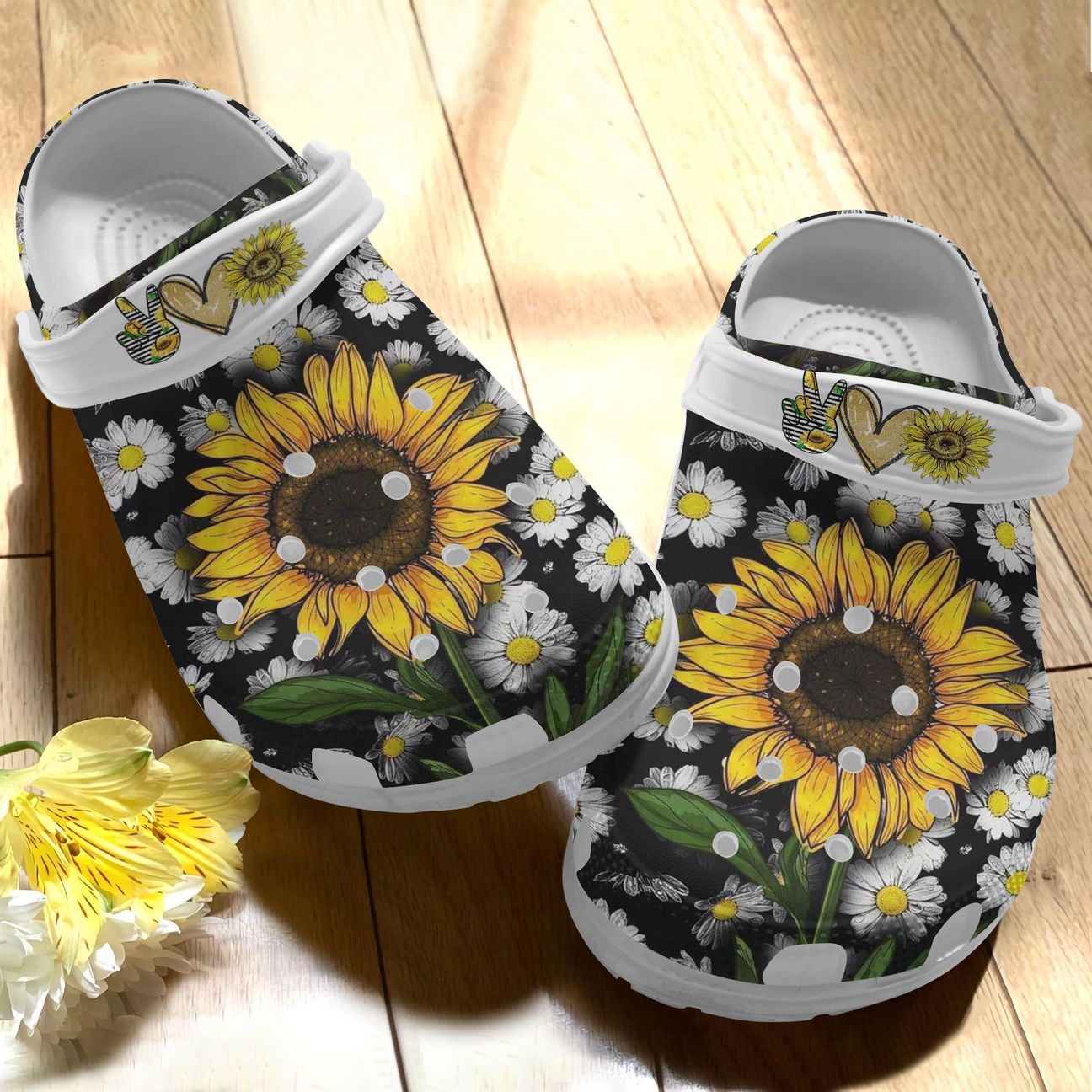 Hippie Personalize Clog, Custom Name, Text, Fashion Style For Women, Men, Kid, Print 3D Peace Collection