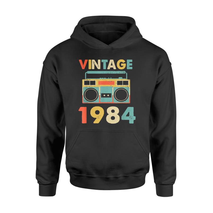 35th Birthday Gifts Retro Vintage 1984 T-Shirt – Standard Hoodie