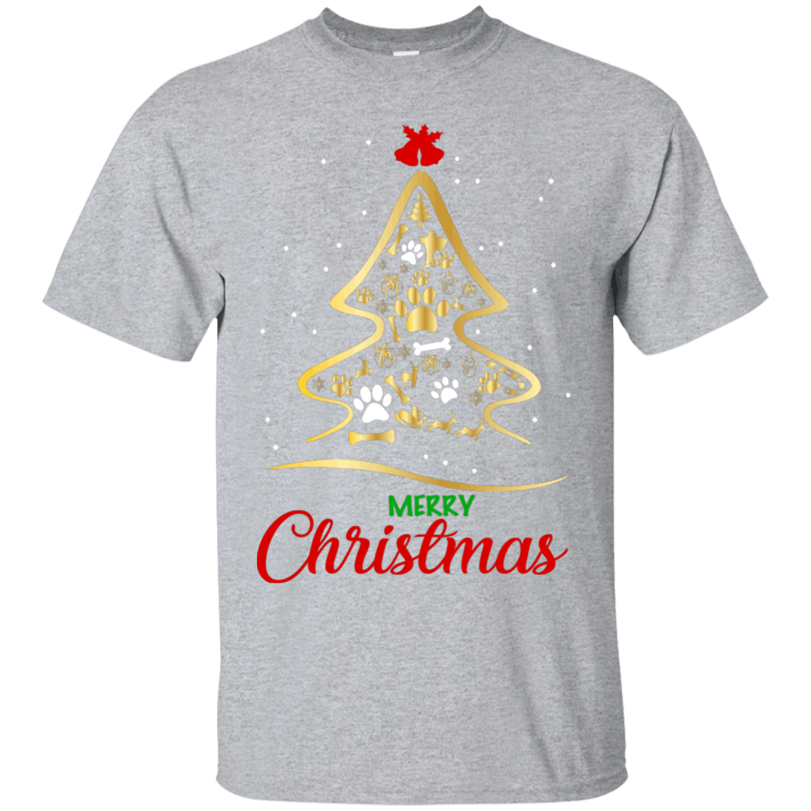 Buy Merry Christmas Dogs Christmas Tree Ugly Christmas Sweater Ultra Cotton T-Shirt