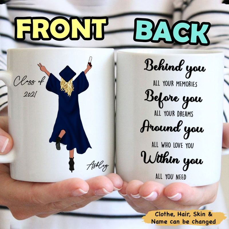 Senior 2021 Graduation Behind You Personalized Mug