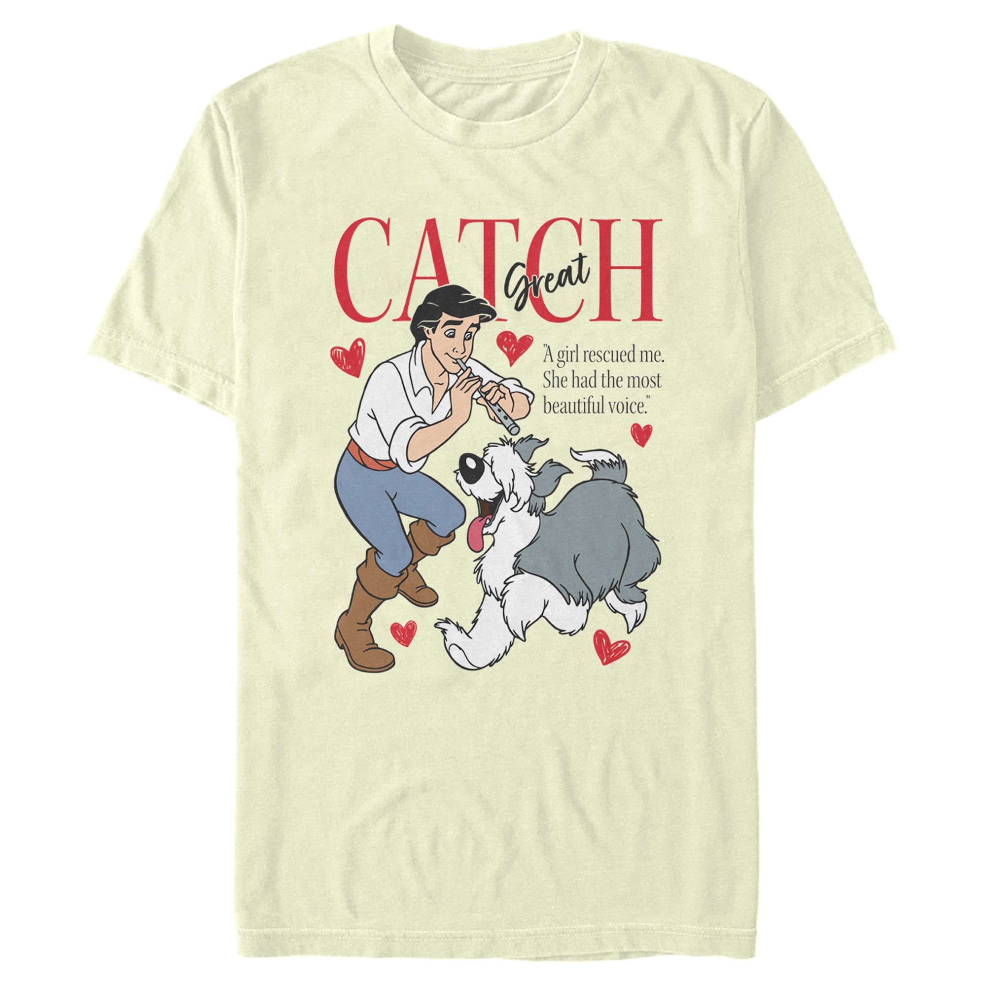 The Little Mermaid Men’S Prince Eric Great Catch  T-Shirt