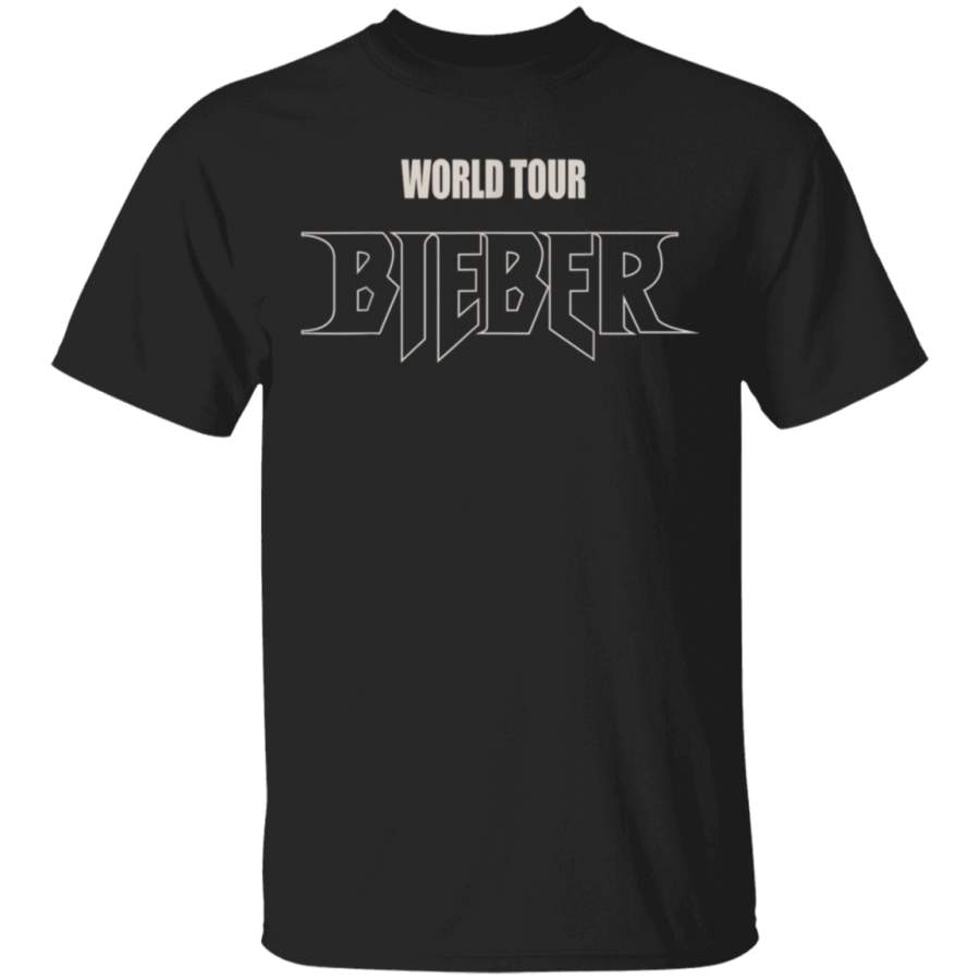 Mens Justin Bieber Logo World Tour TShirt