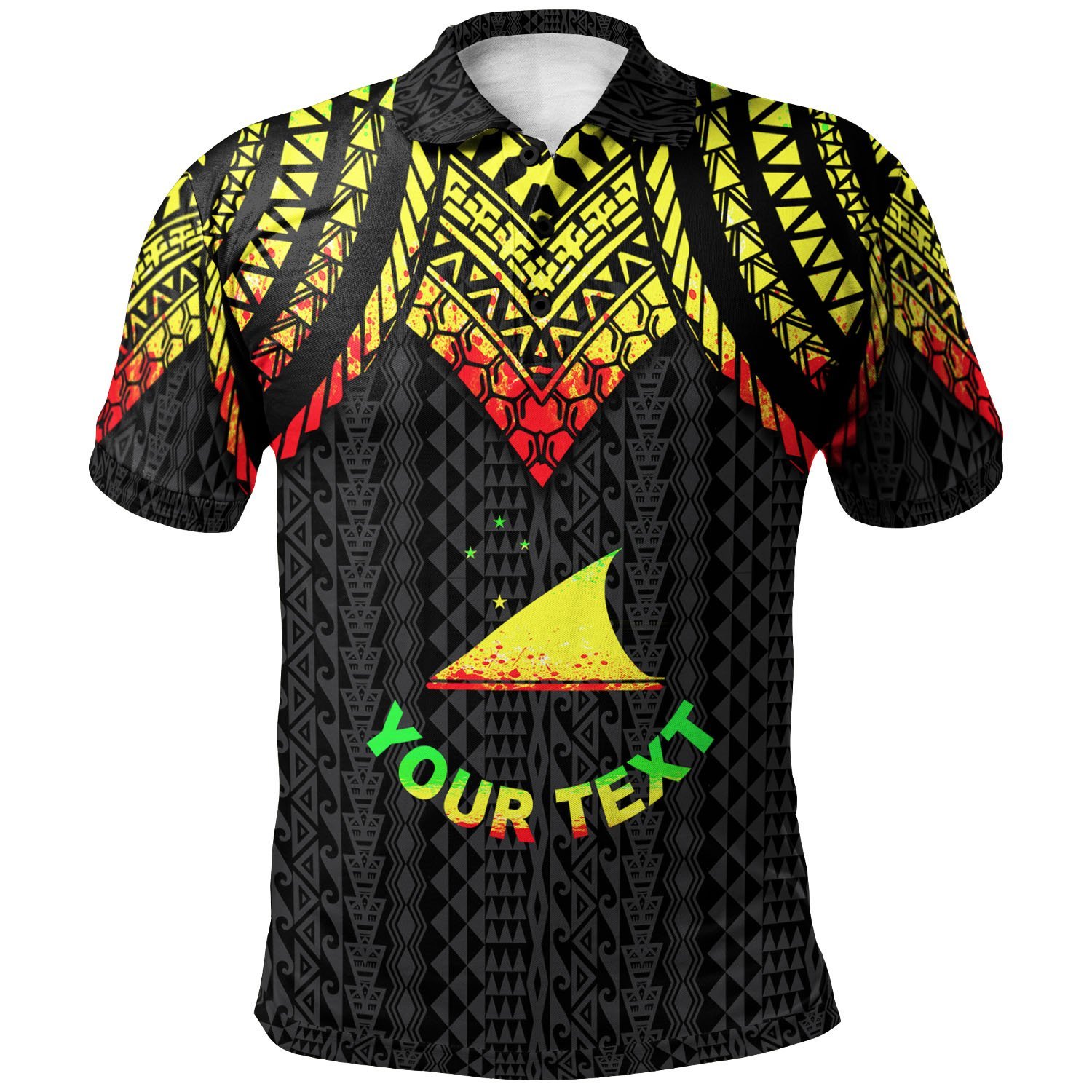 Tokelau Custom Personalised Polo Shirt – Polynesian Armor Style Reagge – BN39