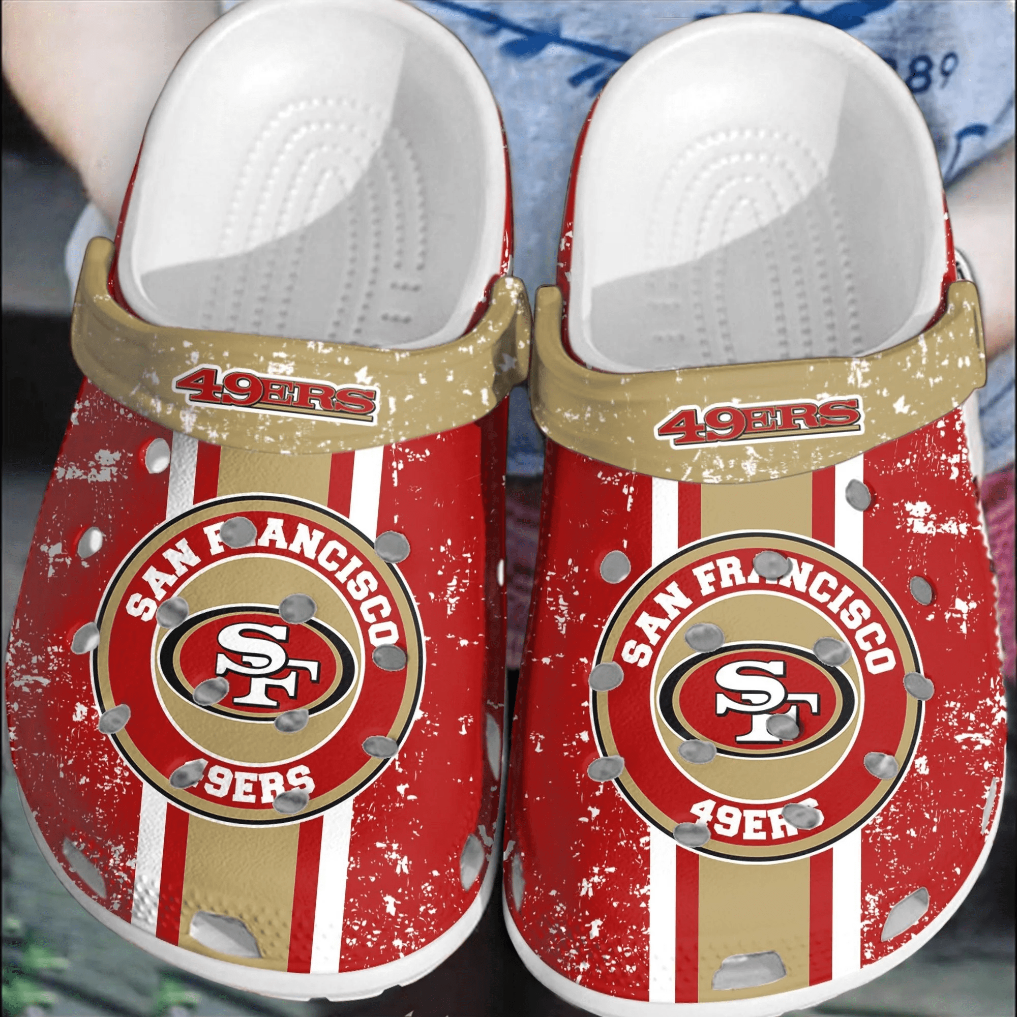 NFL San Francisco 49ers CrocssCrocband Clogs Comfortable Shoes For Men Women