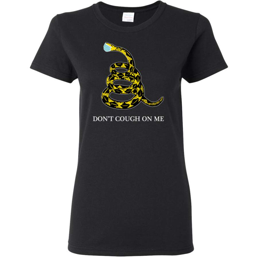 Don’t Cough On Me Classic USA Snake Virus Logo Pop Culture Womens Graphic T-Shirt