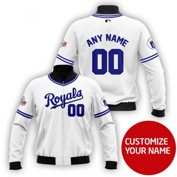 Kansas City Royals Personalized Bomber Jacket All Over Printed Bomber Jacket Us Size