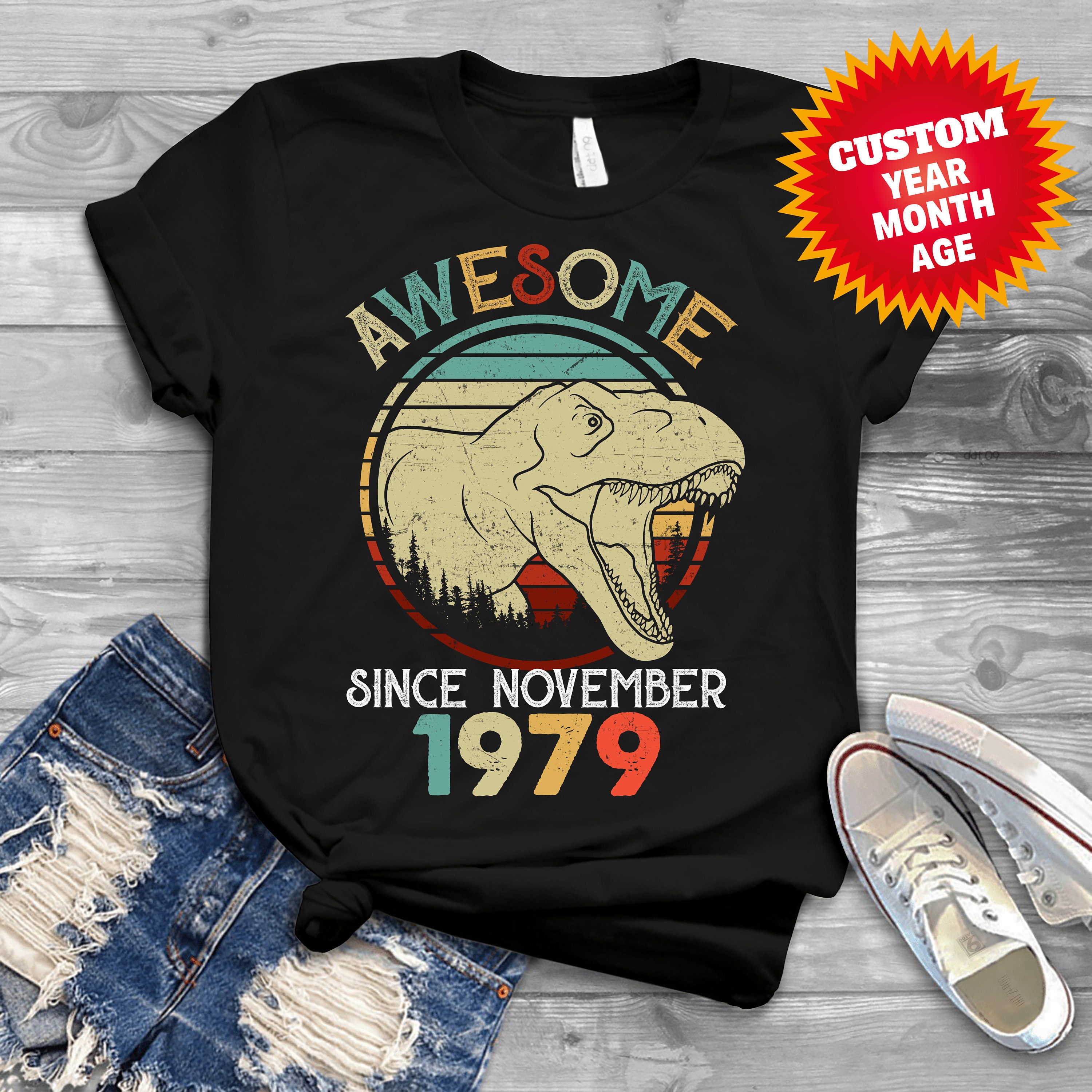 Vintage Awesome Shirts Women, Men Birthday T Shirts, Summer Tops, Beach T Shirts