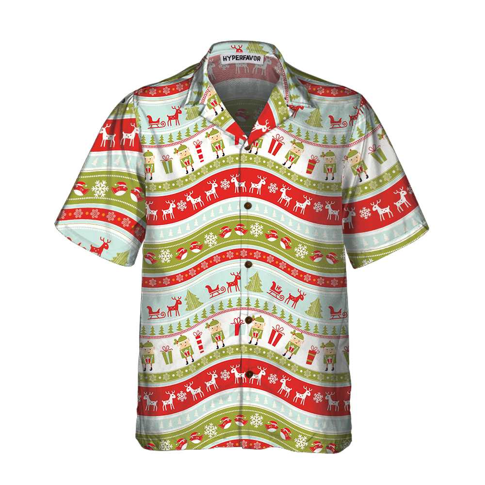 Vintage Christmas Elf Hawaii Funny Best Xmas Gift Idea Ha63663