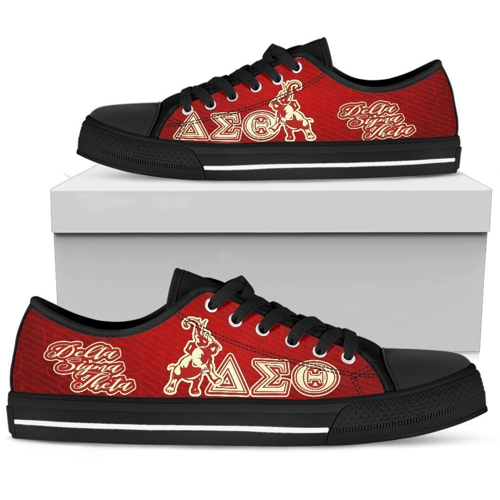 Greek Life Footwear – Delta Sigma Theta Elephant Low Top Shoe (Red)