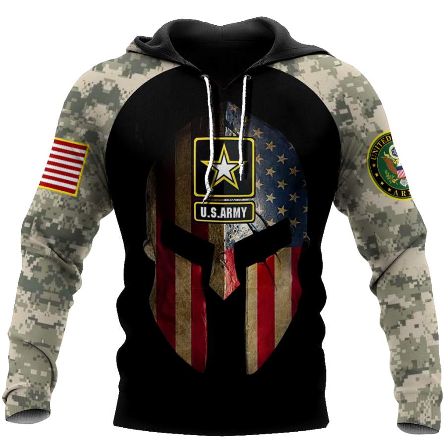 Spartan Soldier US Army 3D All Over Printed Hoodie Shirt For Men and Women MP31082003