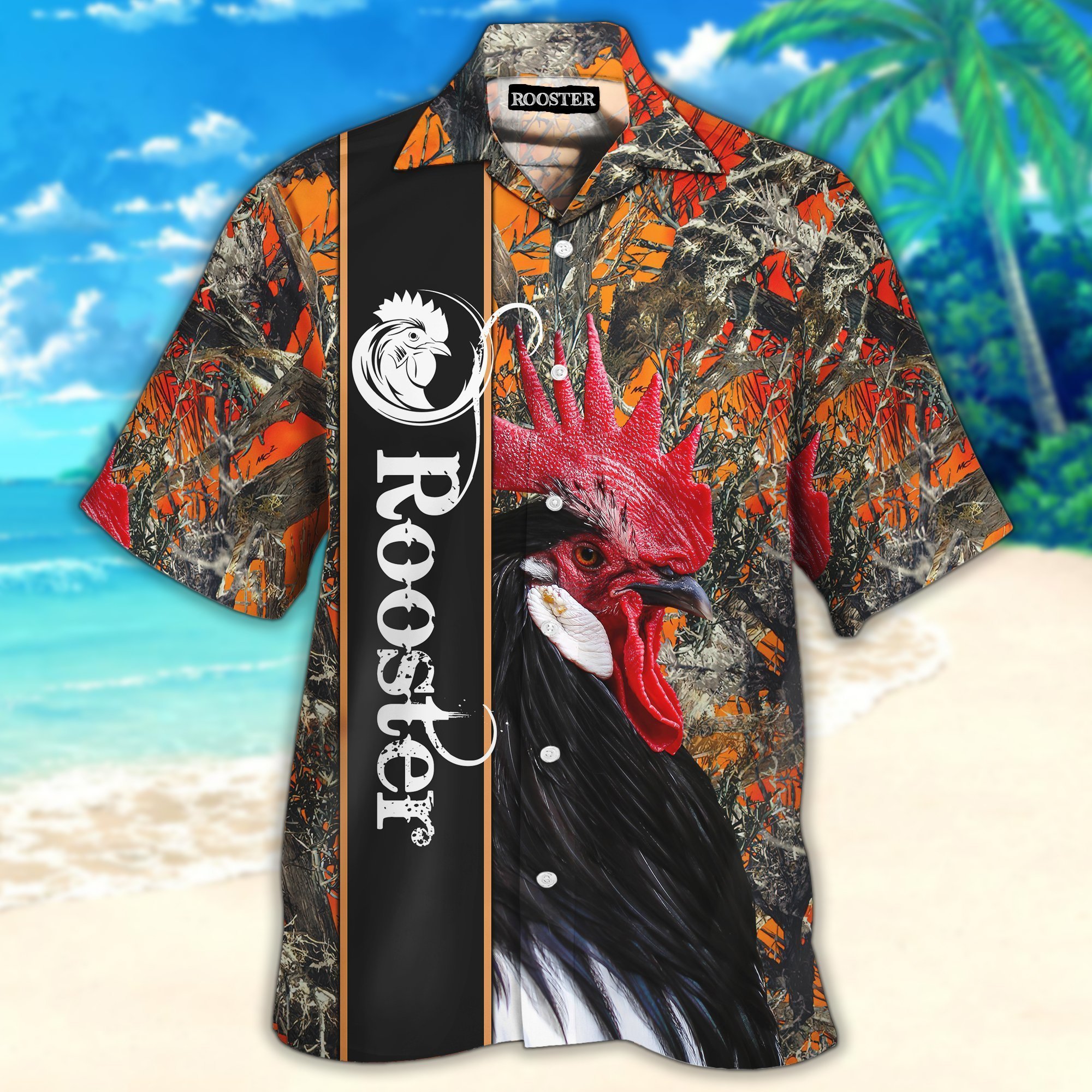 Rooster Aloha Hawaii Shirt Ha44503