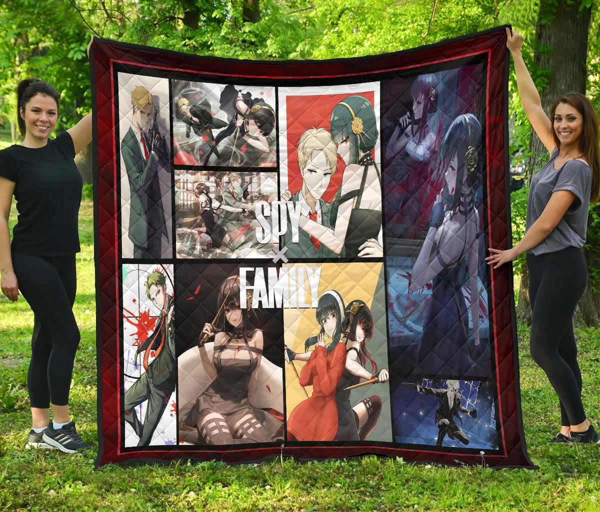 Yor Forger And Loid Forger Spy X Family Premium Quilt Blanket Anime Home Decor Custom For Fans Na042804