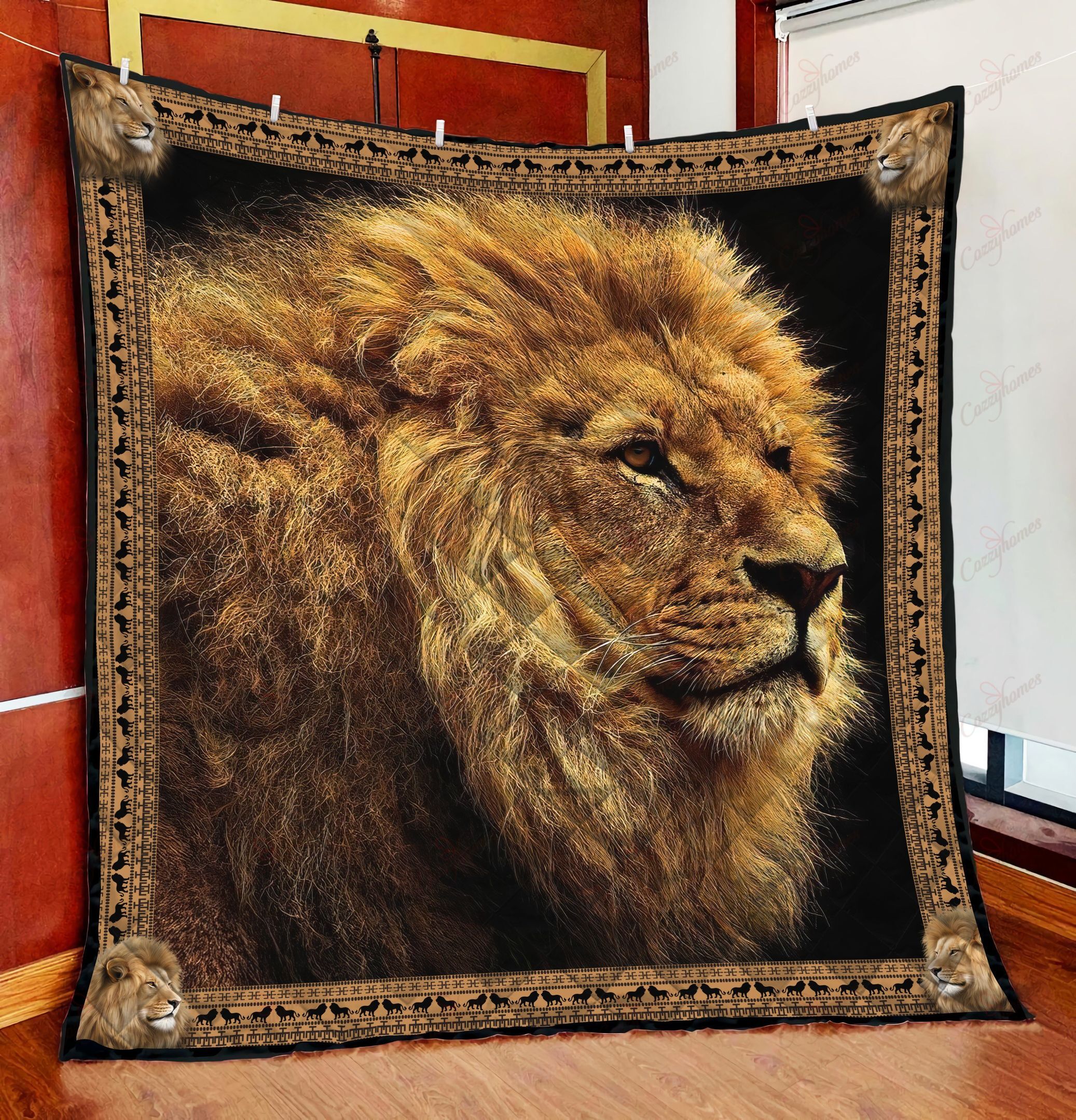 The Best Lion XL0204164CL Quilt Blanket