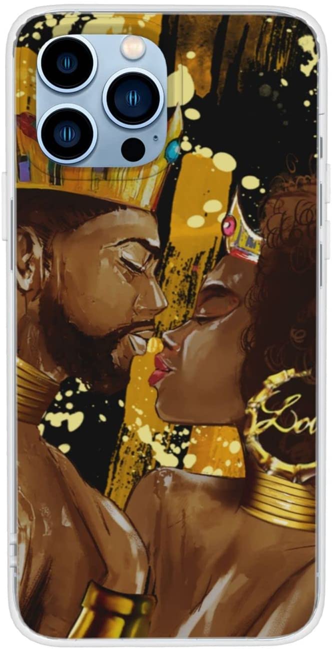 Phone Case African Queen And King Black Crown Shockproof Mobile Protective Case Cover For Iphone Samsung