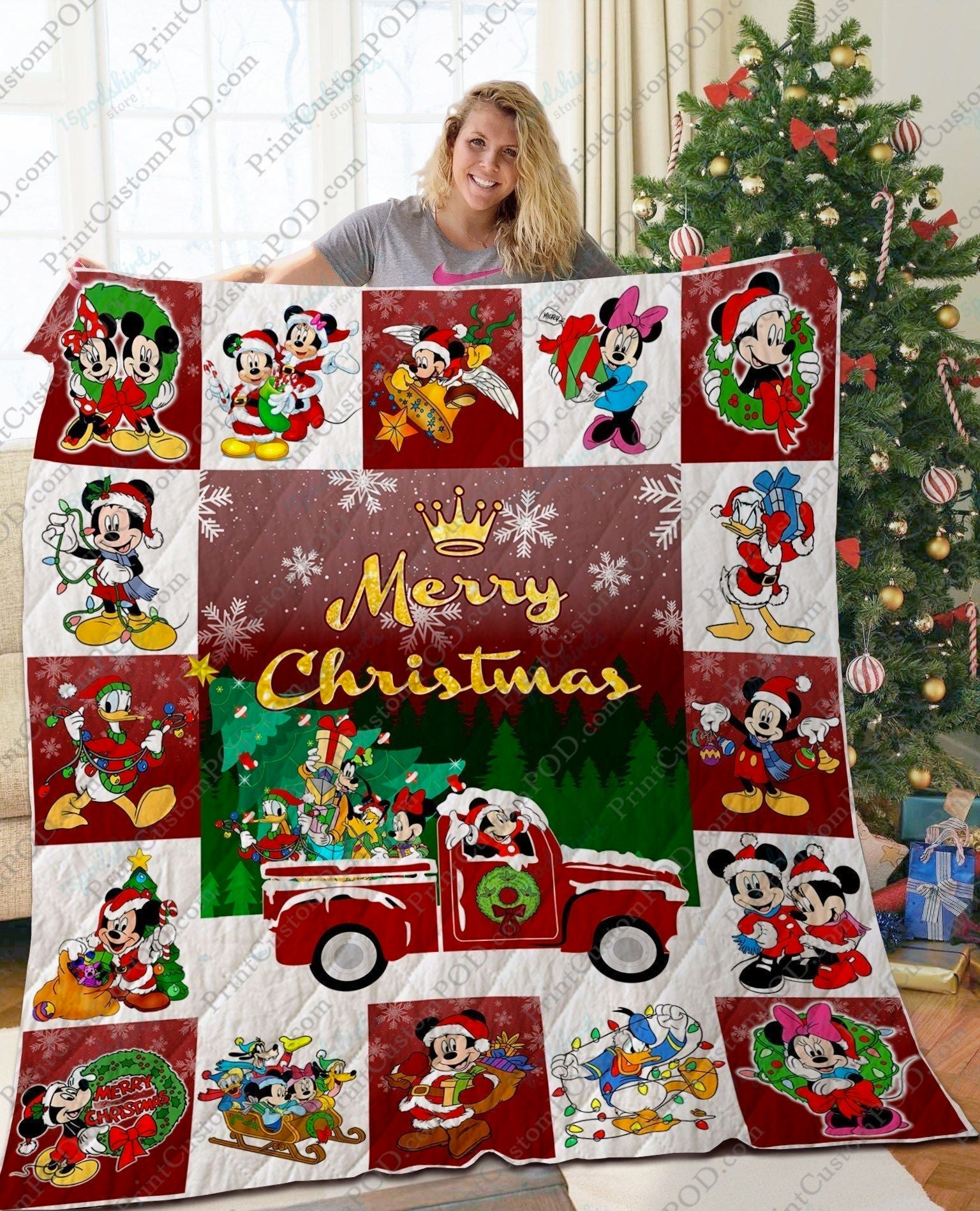 Ta Hallmark Christmas Quilt Blanket Ver 2