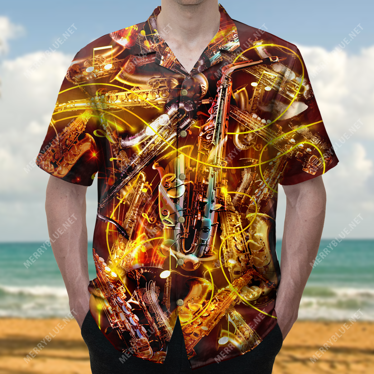 Saxophone The Rest Is Just Accompaniment Unisex Hawaii Shirt Ha47730