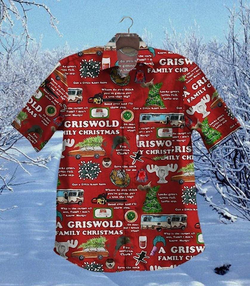 Cover Your Body With Amazing Merry Christmas Red Unisex Hawaii Aloha Shirts Ha107349