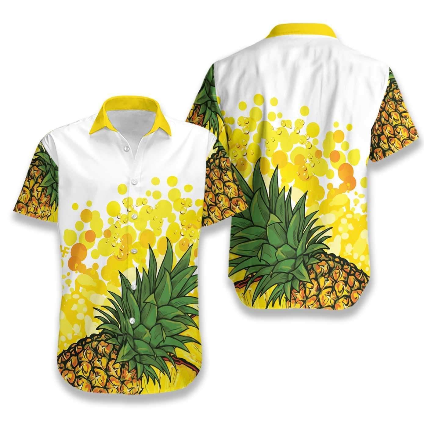 Buy Pineapple Pattern Hawaii Aloha Shirts Ha13179