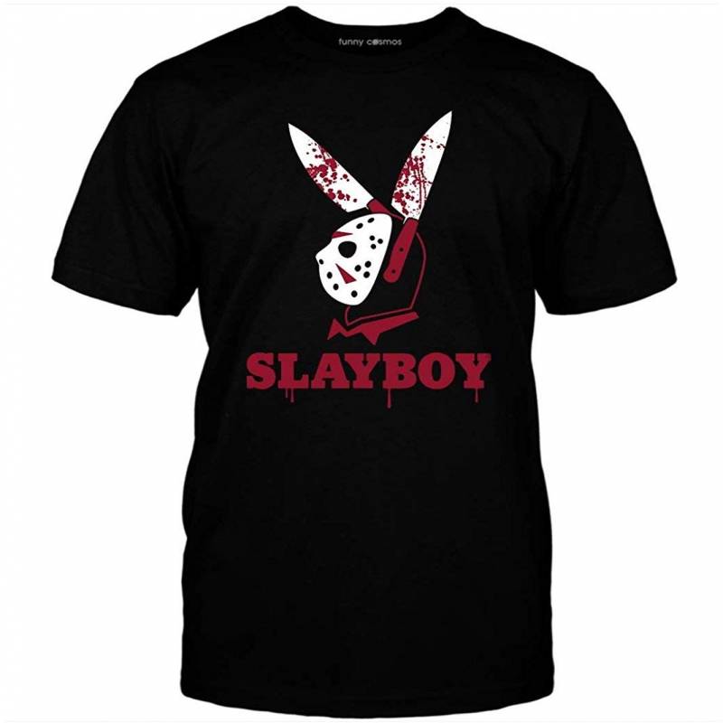 Jason Lovers Voorhees T Shirt Funny Slayboy Rabbit Ears Halloween Shirt