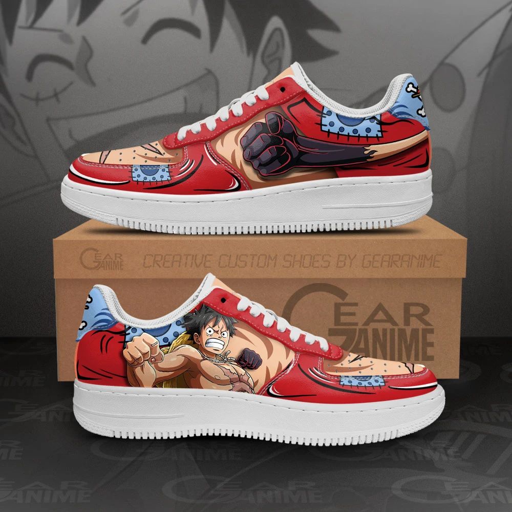 Wano Arc Luffy Air Sneakers Custom One Piece Anime Shoes Unisex Men Women