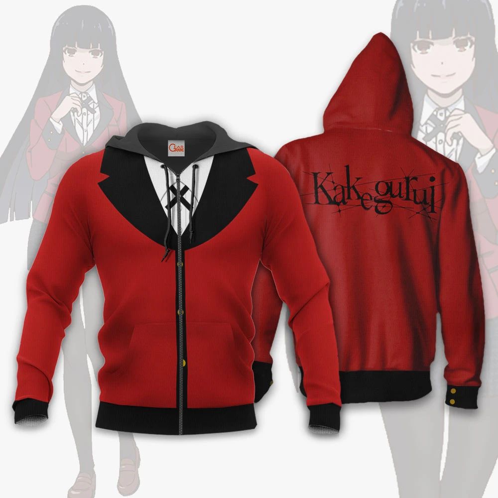 Yumeko Uniform Shirt Kakegurui Anime Hoodie Jacket Va11 Unisex Men Women