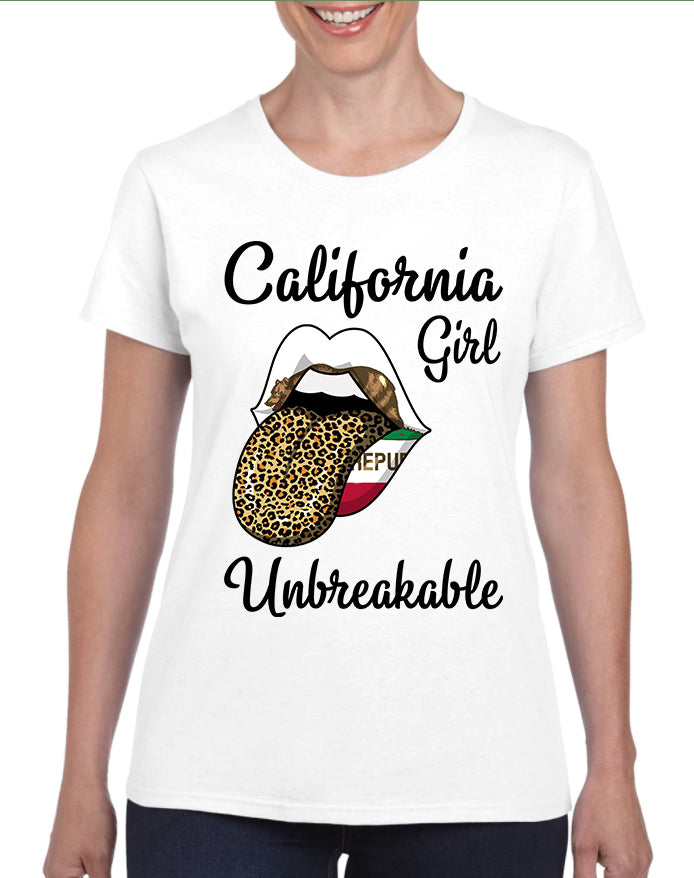 California Girl Unbreakable Leopard T Shirt