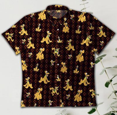 Gettyshirt Pluto Dog Gt Vintage Cotton Mens Hawaii Ha43455