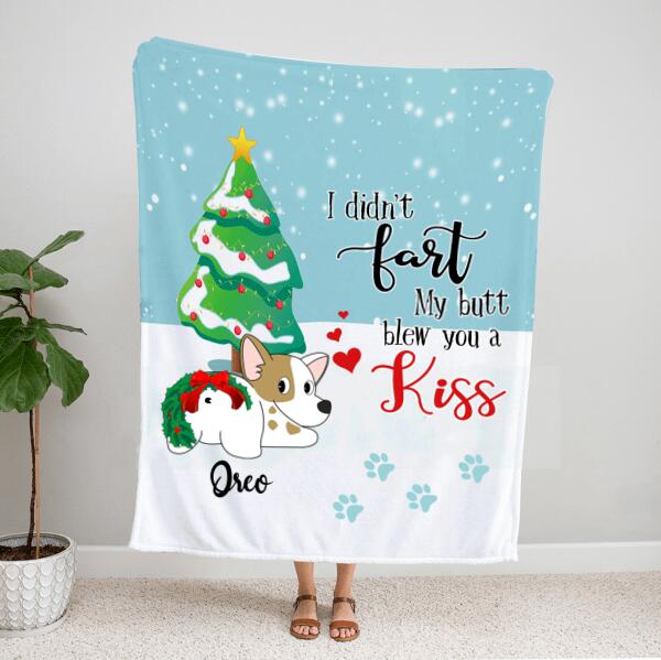 Personalized Dog Lover Blanket – Dog Christmas Gift – Up To 3 Dogs