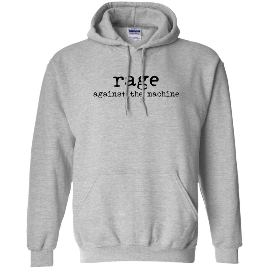 AGR Rage Against The Machine Logo Gildan Pullover Hoodie