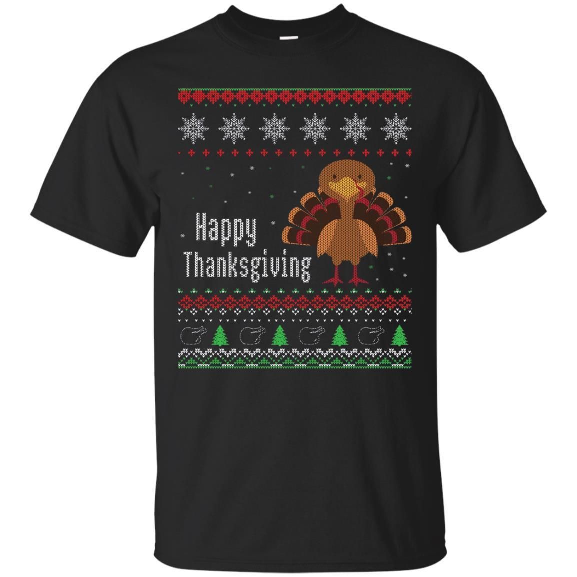 Check out this awesome Happy Thanksgiving Turkey Ugly Christmas Sweater Style Shirt