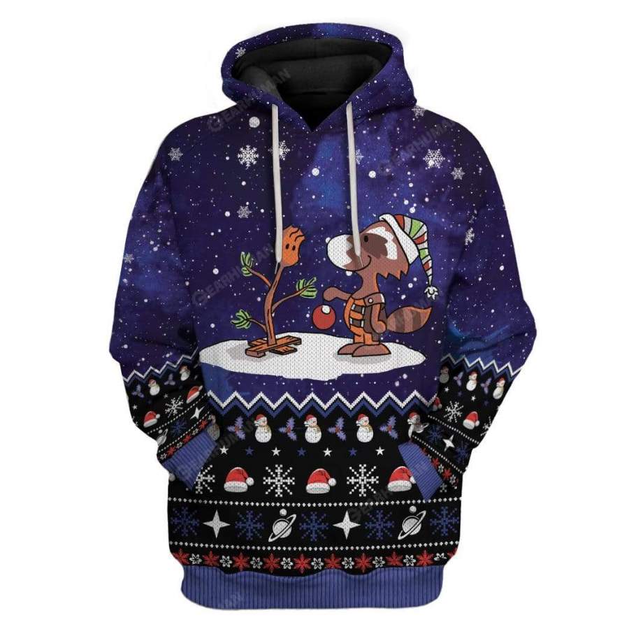 Ugly Christmas In Galaxy Hoodie Tshirt Apparel