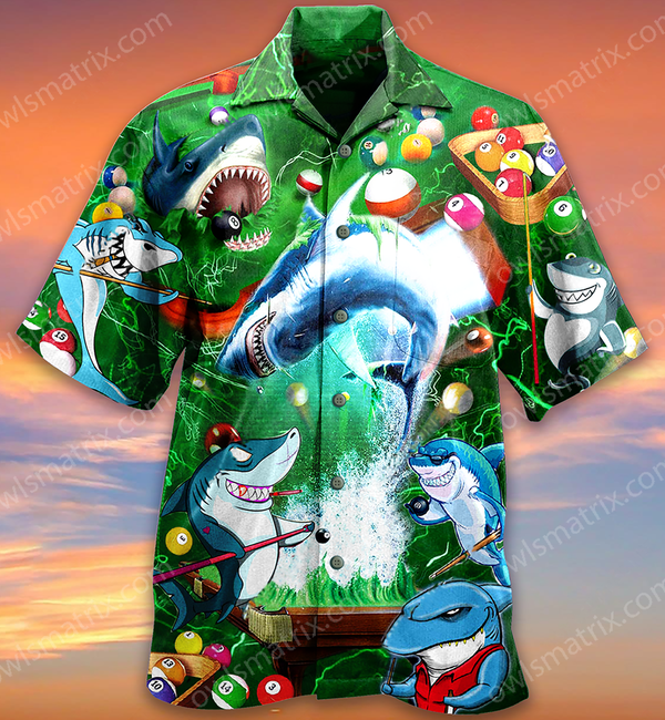 Shark It Takes Lots Of Balls To Play Pool Limited – Hawaiian Shirt Hawaiian Shirt For Men, Hawaiian Shirt For Women, Aloha Shirt