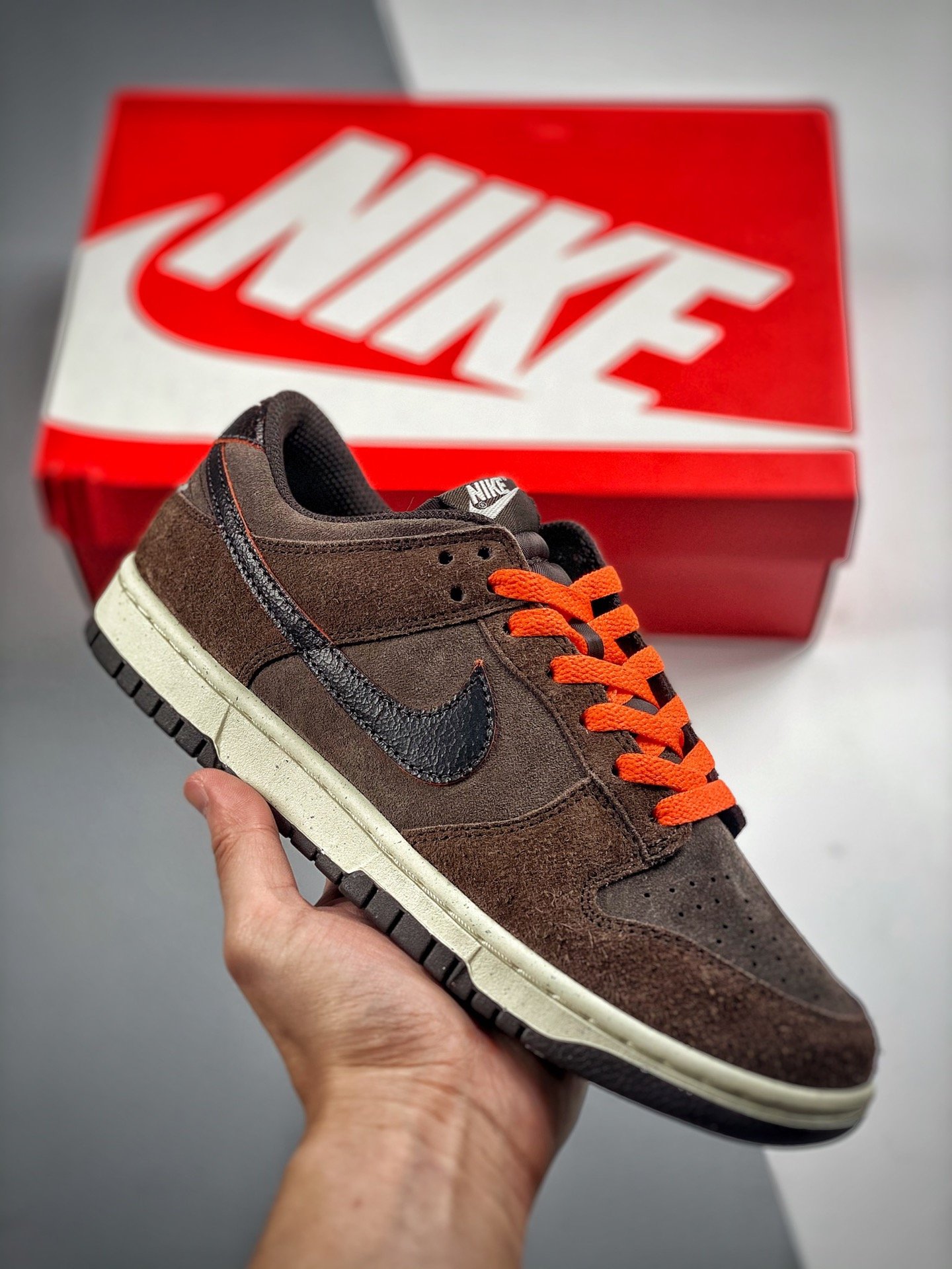 Nike Dunk Low Baroque Brown-Team Orange DQ8801-200 Shoes 602684