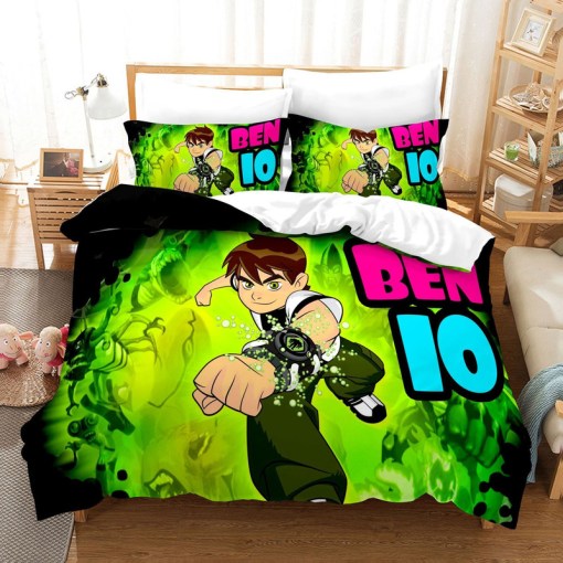 Ben 10 Ben Tennyson 6 Duvet Cover Pillowcase Home Decor 3D Bedding Set 1