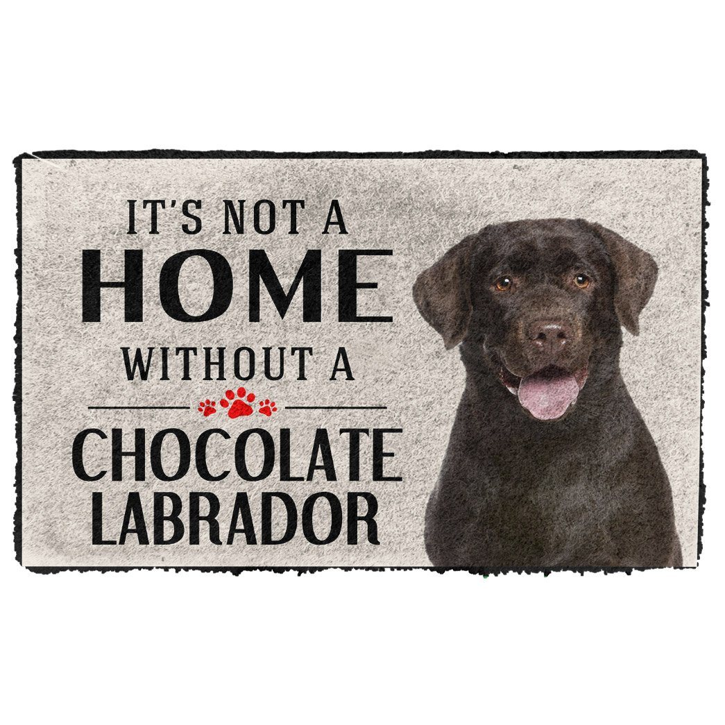 Gearhumans  Gearhuman 3D Its Not A Home Without A Chocolate Labrador Custom Doormat