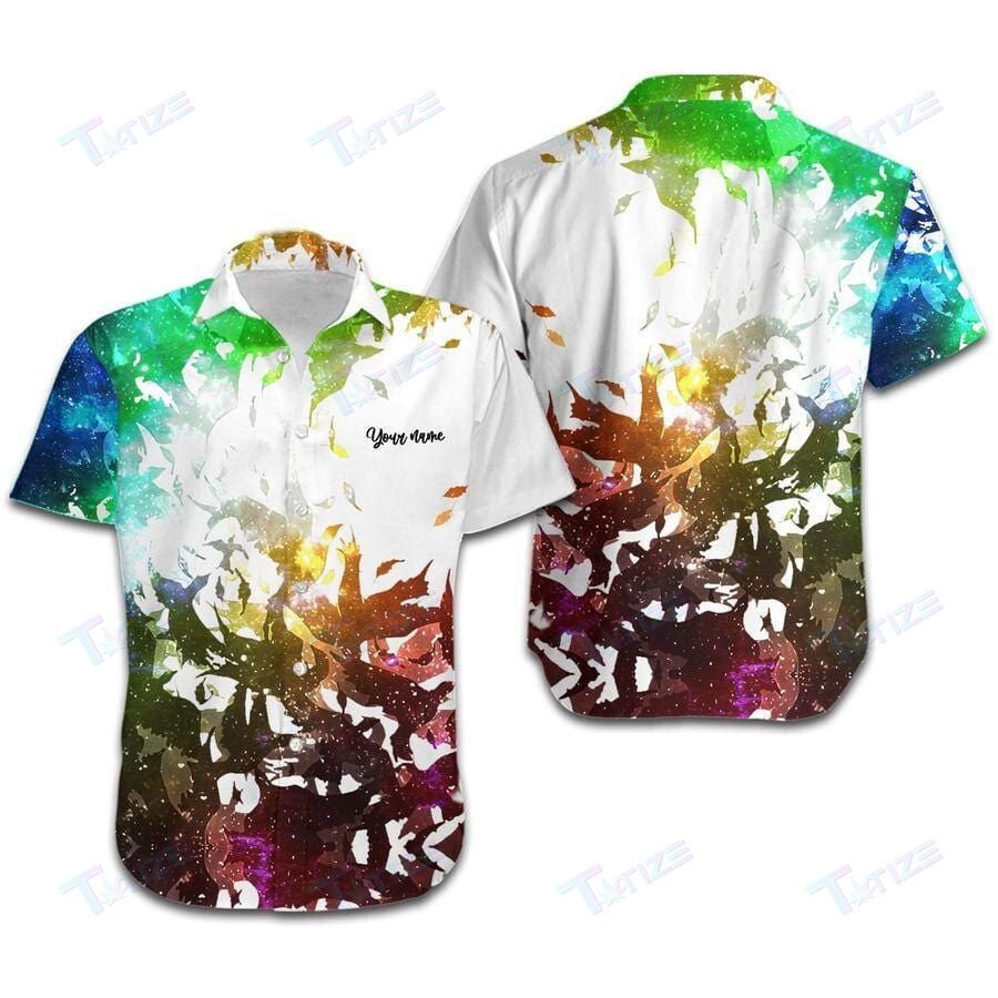 Hawaii Aloha Shirts Lgbt Galaxy Birds Custom Name All Over Printed Hawaii Shirt Size S Ha69031