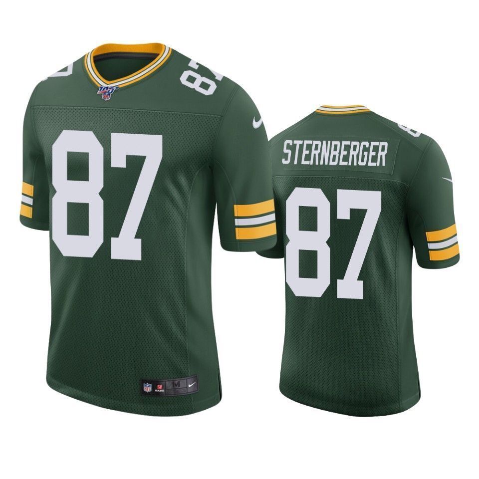 Green Bay Packers Jace Sternberger Green 100Th Season Vapor Limited 3D Jersey