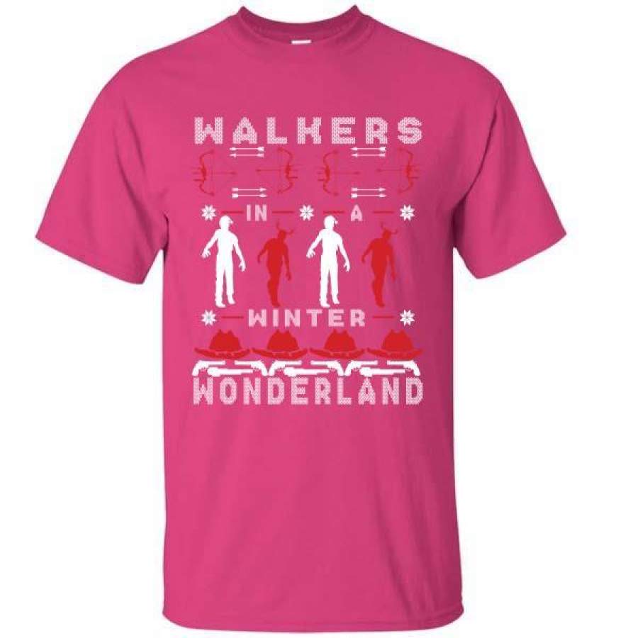 Walker Wonderland Ugly Christmas The Walking Dead Christmas T-Shirt