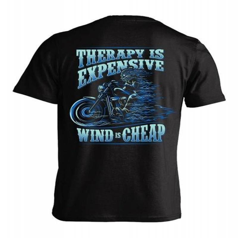 Fashion Men’S T-Shirt Therapy Is Expensive Wind Is  T-Shirt Men Cotton T Shirt Men Summer T-Shirt