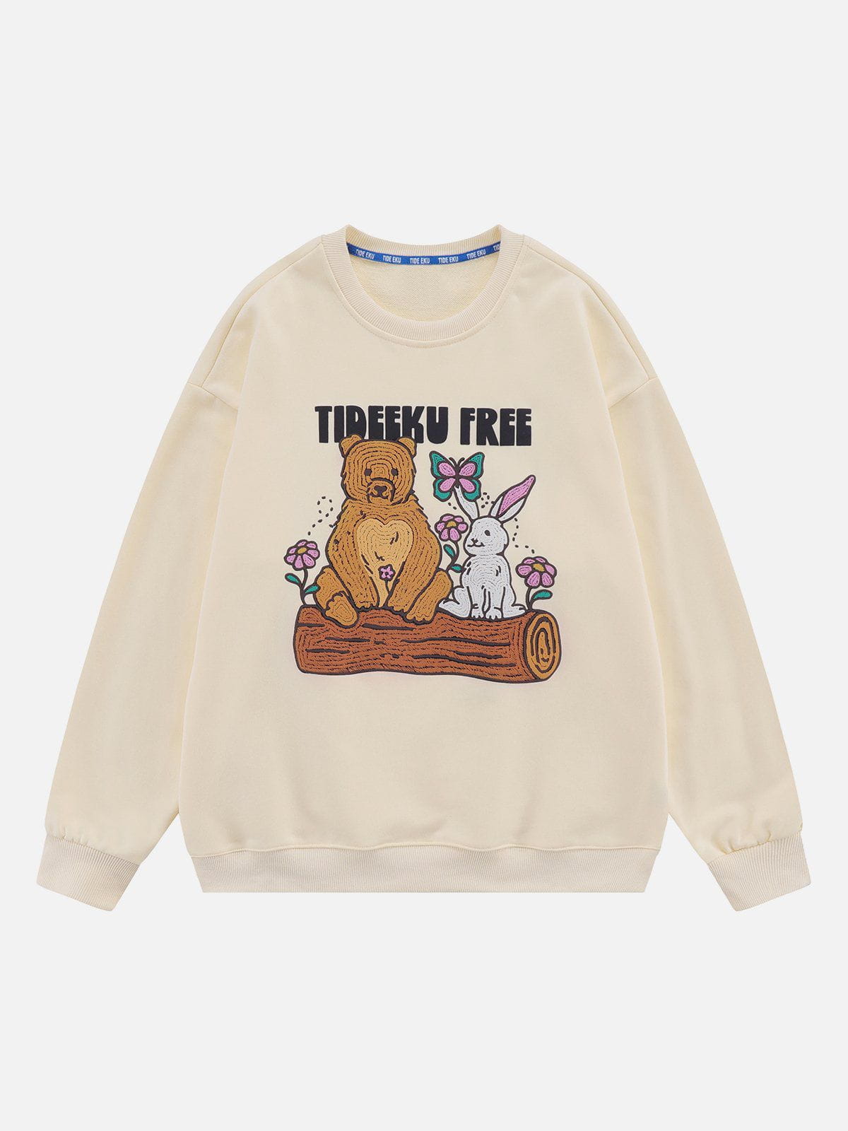 Talishko™ – Embroidery Bear Rabbit Sweatshirt