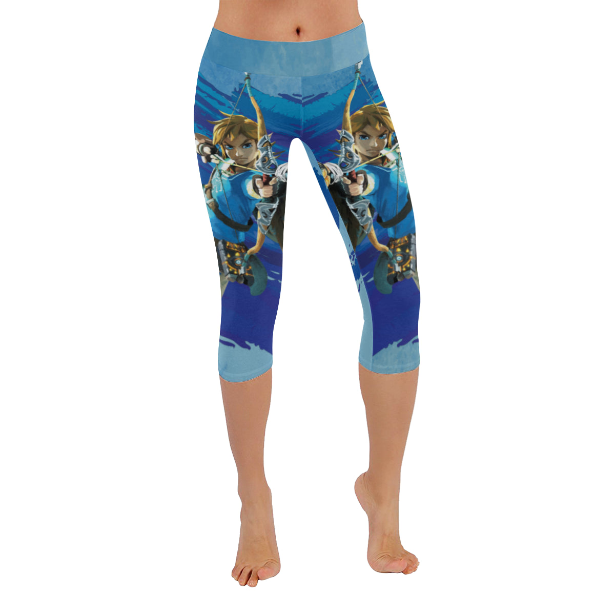 Link with Arrow Low Rise Capri Leggings (Invisible Stitch) (Model L08)