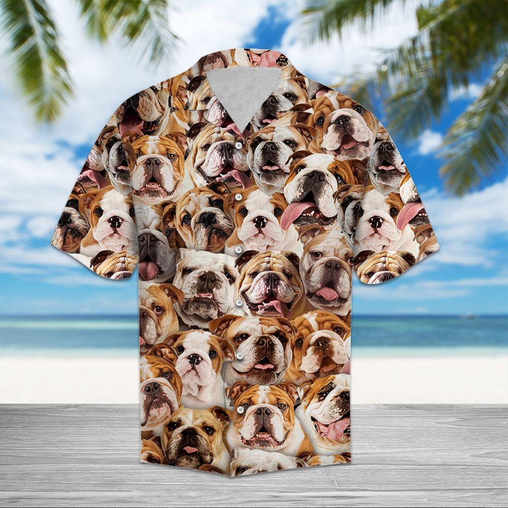 Bulldog Awesome Hawaii Shirt Unisex Adult Ha60872