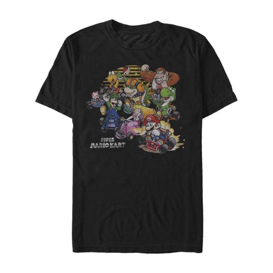 Sunset Mario Kart – Mario Kart Nintendo T-Shirt, Black