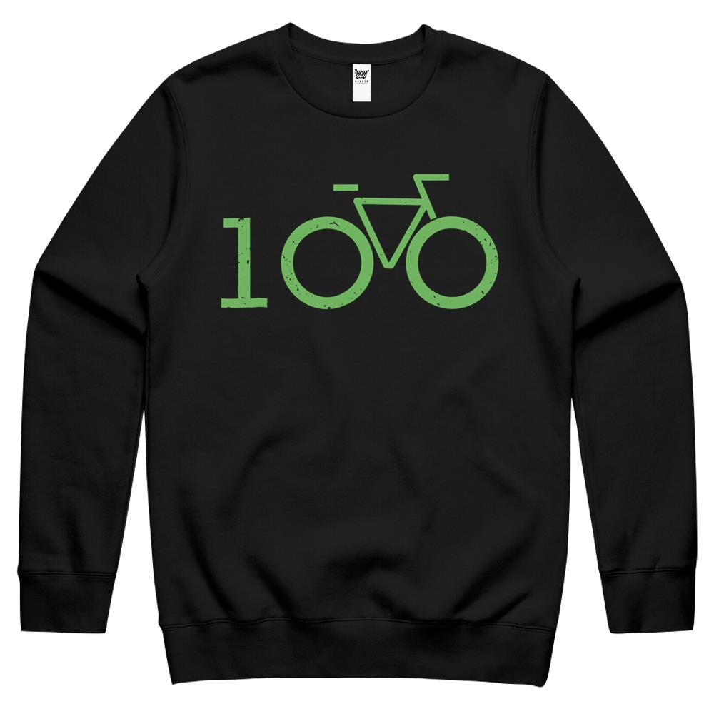 Cool Cycling Tees – Century Ride 100 Crewneck Sweatshirt