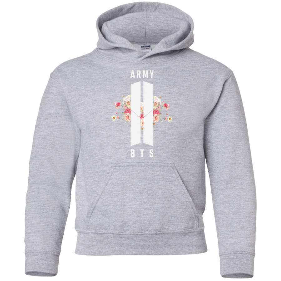 AGR BTS&ARMY Beyond The Scene (No Background) Youth Pullover Hoodie