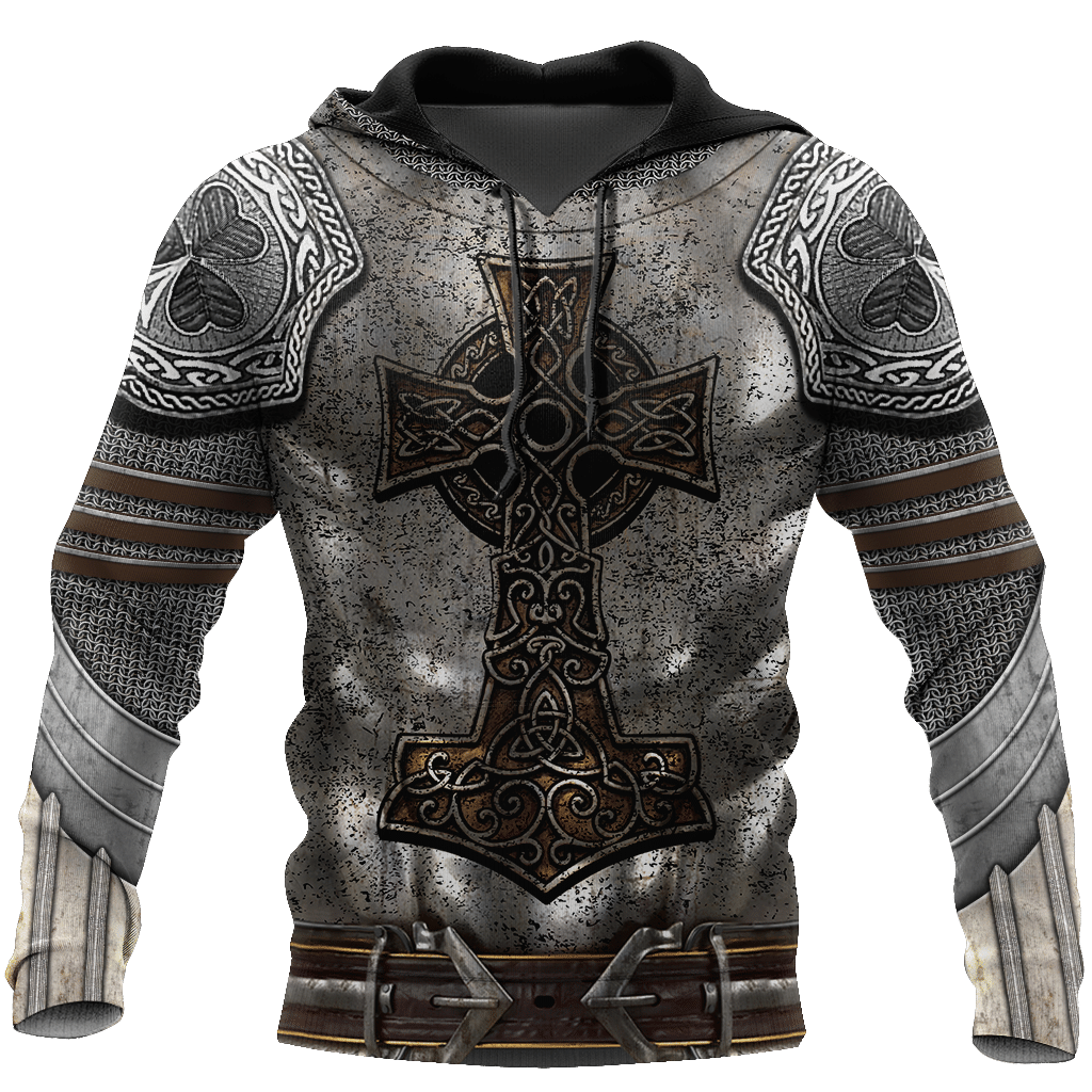 Irish Armor Warrior Chainmail 3D All Over Printed Shirts For Men And Women Am250203